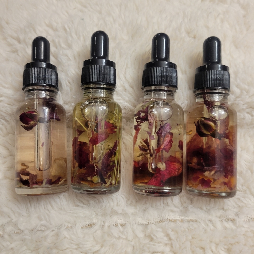 Rose hibiscus infused skin rejuvenation body oil